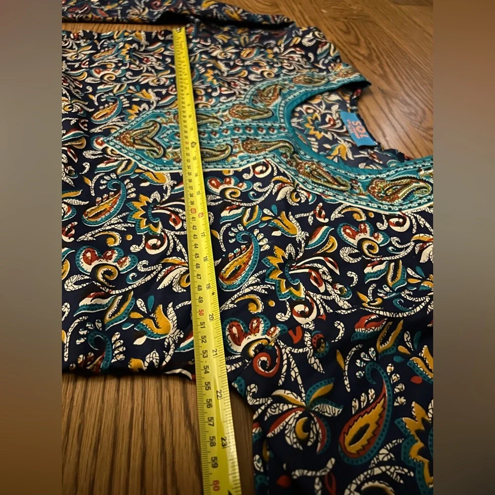 SOL Tunic or Swim Cover Up‎ One Size Beachy Boho